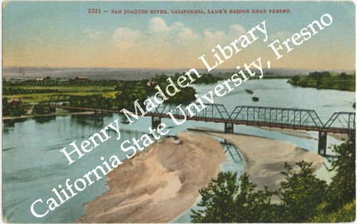 San Joquin River, California, Lane's Bridge Near Fresno