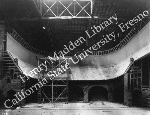 Lincoln Highway exhibit under construction