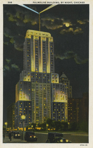 Palmolive Building, by night