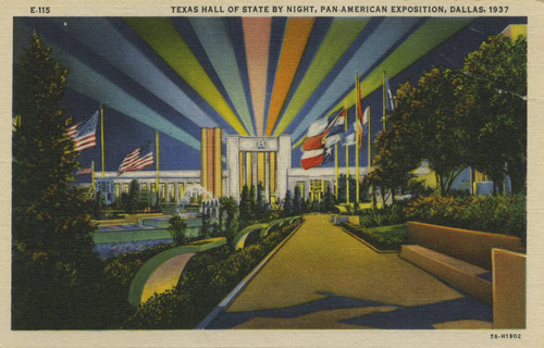 Texas Hall of State by Night