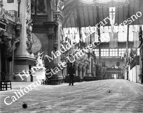 Interior of exposition building