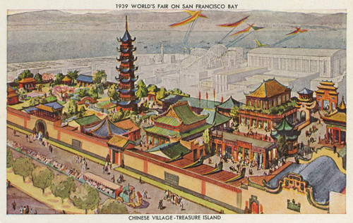 1939 World's Fair on San Francisco Bay - Chinese Village - Treasure Island