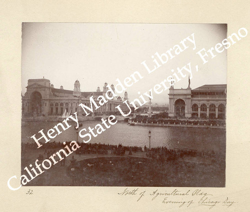 Electricity Building and Manufactures and Liberal Arts Building on Chicago Day