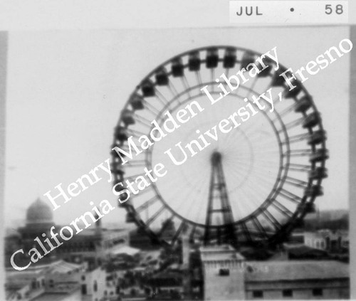 Ferris Wheel and exposition buildings