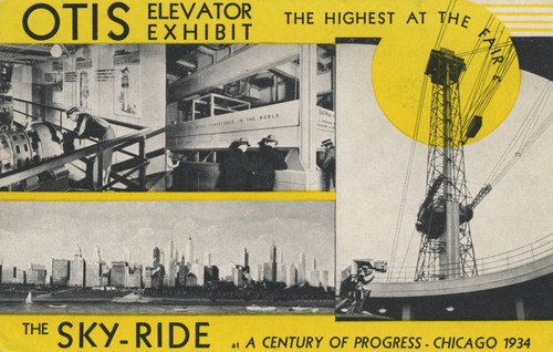 Otis Elevator Exhibit, the Highest at the Fair - The Sky-Ride