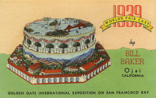 1939 World's Fair Cake by Bill Baker, Ojai California