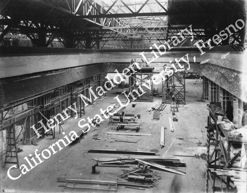 Lincoln Highway exhibit under construction