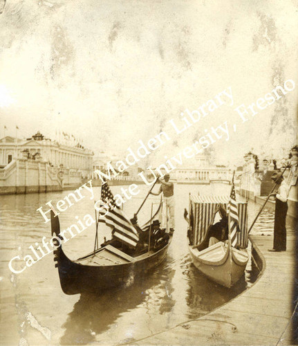 Gondolas at east end of lagoon