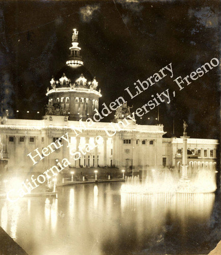 U.S. Government Building at night