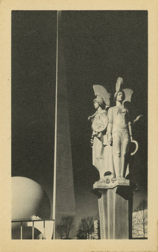 Sculpture at the World's Fair of 1940, New York - "Victories of Peace," by John Gregory, Court of Power