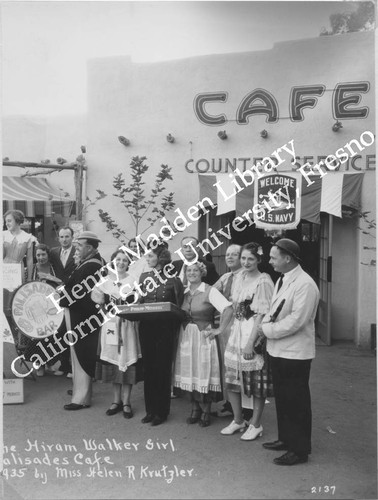 Group of fair employees in front of Palisades Cafe