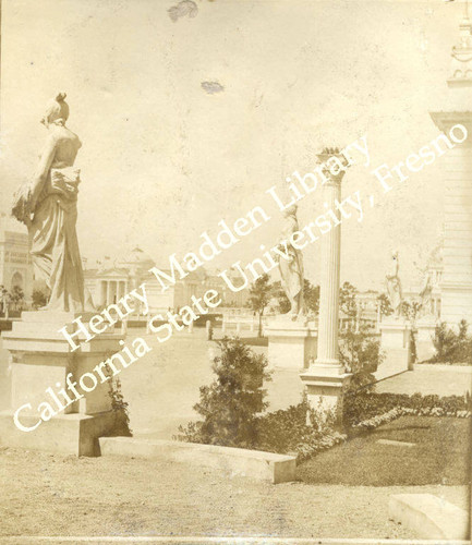 Statues of Ceres in northeast courtyard