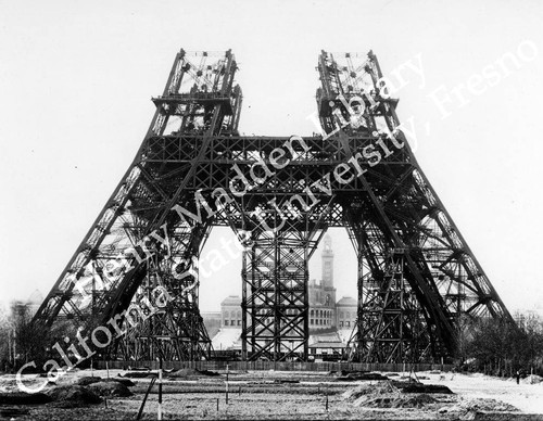 Eiffel Tower under construction