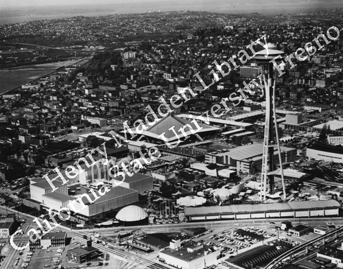 Aerial view of the fair