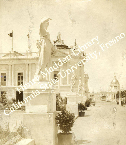 Statues of Ceres in southeast courtyard