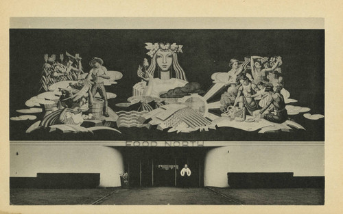 Murals at the World's Fair of 1940, New York - "Consumption of food" by Carlo Ciampaglia, Coca-Cola Building