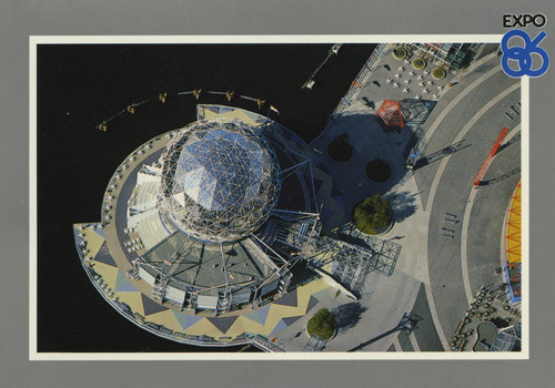 Expo 86, Vancouver, B.C., Canada - aerial view, Expo Centre