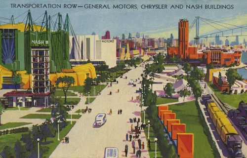Transportation Row - General Motors, Chrysler and Nash Buildings