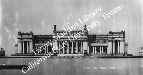 Architectural rendering of south side of New York State Building