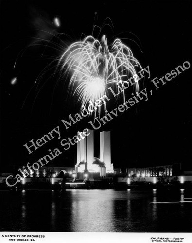 Fireworks over the Federal Building