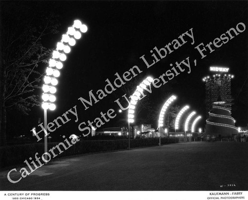 Street lamps at the exposition