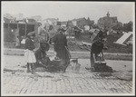 [Refugees at street kitchen. Near camp at Market and Buchanan Sts.]