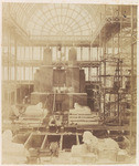 Preparations for the erection of the colossi of Aboo Simbel