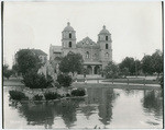 [St. Francis Church from grounds of Sutter's Fort, 26th and K Streets, Sacramento]