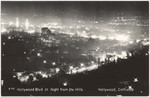 Hollywood Blvd at night from the hills, Hollywood, California, P-44