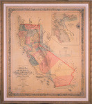 Approved & declared to be the official map of the state of California : by an act of the Legislature passed March 25th, 1853