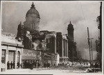 [View along Larkin St. near City Hall during fire]