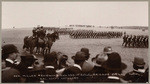 Gen. Miller reviewing Bat's. A & D 1st Battalion brigade drill, Cal. Heavy Artillery