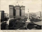 Union Square and St. Francis Hotel after the fire.