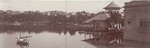 [Lake and boat house at Westlake Park]