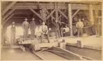 [Interior of Sierra Lumber Co. sawmill, Lyonsville]