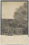 [Saloon and burning building in Jackson]