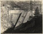 Hetch Hetchy Dam. Downstream face. Jan. 18, 1923. 8494