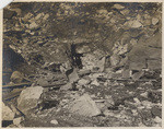 Tunnel inlet after breaking through into the reservoir, but before shaping up and installing the grizzly. Nov. 15, 1913