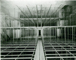 Lower level of book stacks while under construction