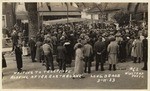 Waiting to telephone morning after earthquake Long Beach 3-11-33 # 62