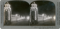 Night on "The Isthmus"--view from the south entrance, Panama-California Exposition, San Diego, Calif., U. S. A., 17698