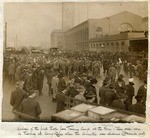 Arrival of the first troops from training camp.