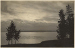 Sunset on Yellowstone Lake from our camp near Squaw Lake