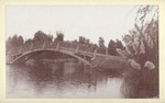 [Wooden bridge over lake, Echo Park]