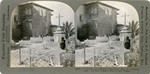 Cemetery at Mission San Luis Rey de Francia, Calif. At left original wall of chapel, 23023