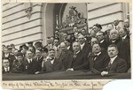 [Rolph and De Young welcoming soldiers home from France]