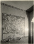 [Interior bathroom tile detail view Earl C. Anthony Residence]