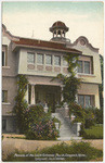 Flowers at the south entrance Paul de Longpre's home, Hollywood, Cal. in winter