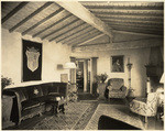 [Interior living room general view Court of the Fountains Apartments, West Hollywood]