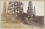 [Oil derricks]